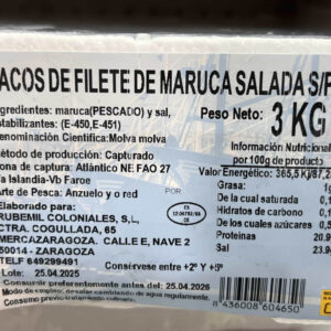 bacalao taco s/p 3kg